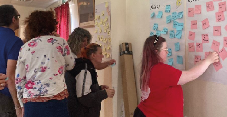 group pf people at the learning disability partnership board