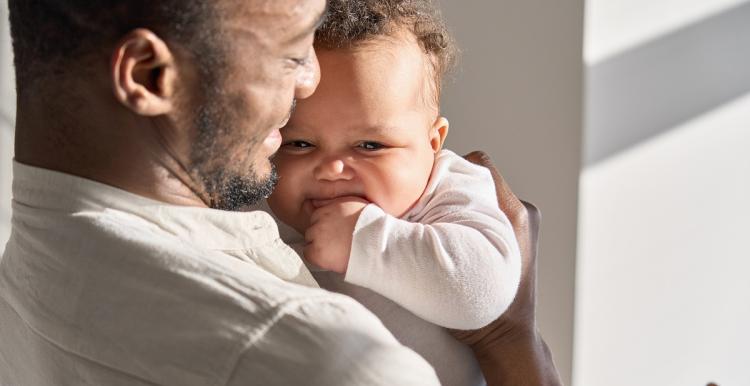 dad and baby