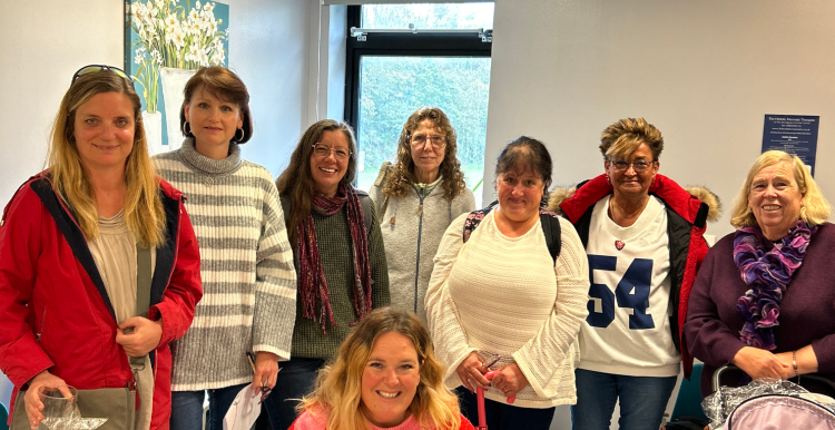 Group photo of a women's mental health support group