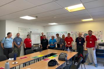 group photo of the people who attended the autism partnership board working group