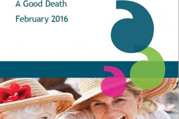 End of life care report 2016 front cover