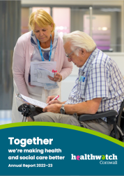 Healthwatch Cornwall annual report front page